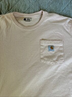Carhartt Short Sleeve Pocket Tee in Pale Pink